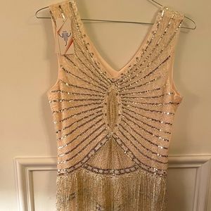 New tags on 1920’s flapper style dress